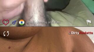 Delhi couple helping stranger to cum on dirt roulette