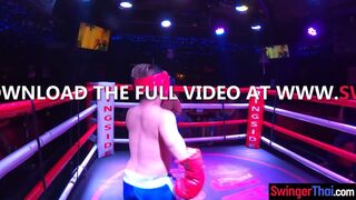 Midget boxing with fucking the ring girl