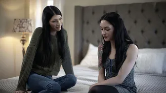 TS stepmom gives a fucking lesson to her