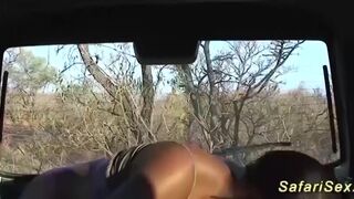 African Safari Jeep Backseat Sex