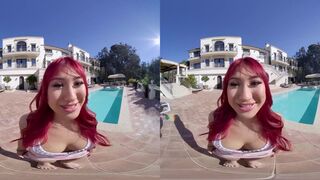 Nympho Redhead Mina Luxx can t Wait for her Parents to Leave the House