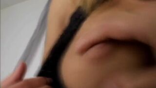 POV blonde is fucked hard in missionary pose