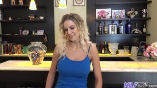 MILF Bartender Kenzie Taylor Mixes Pussy Juice with Big Dick