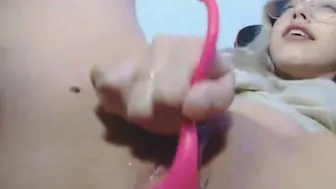 Lush porn video – Petite Chick With Glasses Masturbates
