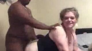 Hotwife brings a black guy to her hotel room