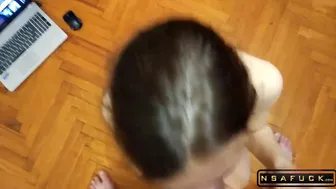 POV Cute Russian GF  On My Cock