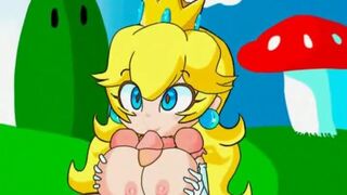 Princess Peach and Mario hentai