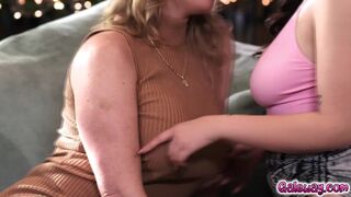 Rachael playfully rims Chloe's delightful ass