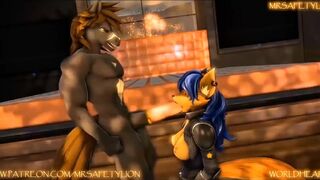 MrSafetyLion Official - Carmelita Fox impregnated by a big Horsecock