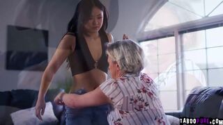 Energetic lesbian sex with Lulu and Dee