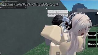gorgeous roblox whore drains my cock
