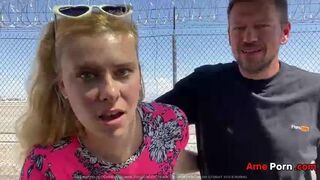 Las Vegas Public Airport Anal Quickie In The Car With Jamie Stone