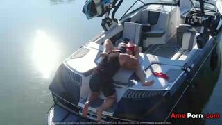 Milf Getting Her Pussy Licked On A Boat In The Middle Of The Lake