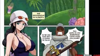 Marinheiro Fudeu A Gostosa Nico Robin No Mato  One Piece Parody