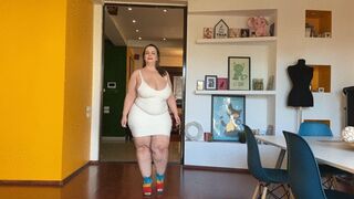 Clips 4 Sale - Cat walk and joi in tight dress