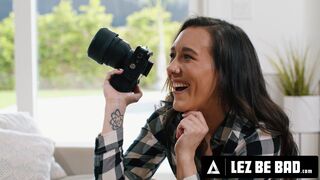 LEZ BE BAD - Photographer Sinn Sage Spanks & Destroys Graduating Victoria Voxxx's Ass With Strap-On
