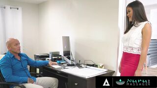 NURU MASSAGE - Asian Cutie Kendra Spade Gets Her Pussy Banged During Her First NURU Massage