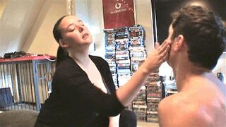 Clips 4 Sale - Face slapping the slut - Governess Ely with slave Fag7 - MP4 Clip