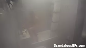 Scandalous GFs - Video Of My Girlfriend Naked In The Bathroom Enjoying A Flattering Shower