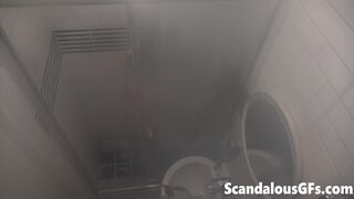 Video of my nude stepsis taking a long rejuvenating hot water shower