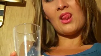Clips 4 Sale - My new lover wants you to get acquired to the taste of his cum so drink this glass for me sweetie - Mistress Amber Leigh - MOV
