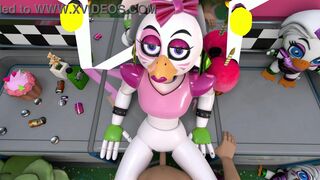 chica gets pounded on desk