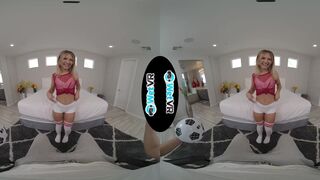Tiny Emma Bugg Fucks Huge Dick In First VR Porn Experience