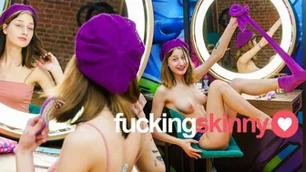 Fucking Skinny - You Can Leave Your Hat On - Skinny Casting For FuckingSkinny