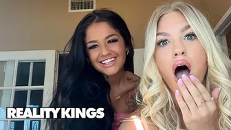 Reality Kings - Jazlyn Ray Meditates While Ryan Reid Is Trying To Get Her Attention By Getting Naked