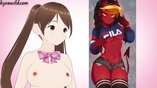 Try Not To Cum Challenge to Meru the Succubus (Rule 34, Hentai, Lewd Vtuber)