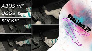 Clips 4 Sale - CRAZY girl dangerous driving in UGGs and socks | pedal pumping
