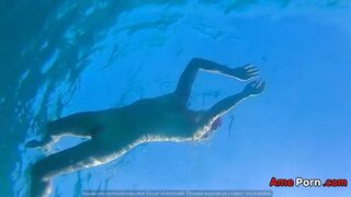 Underwater Pee And Naked Swim At Nudist Beach