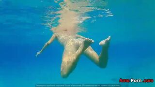 Underwater Pee And Naked Swim At Nudist Beach