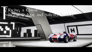 Clips 4 Sale - Racing a Classic: Jaguar D Type and Stiletto Sandals (mp4 720p)