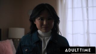 ADULT TIME - FEED ME Asian Teen Lulu Chu Satisfies Cum Cravings With Double Facial 3-Way - PART 2