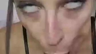 Horny Girl Sucks A Dildo Thinking About The Cock Of Her Tinder Match