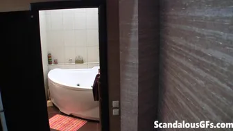 Scandalous GFs - Ran Into My Nude Stepsis Stepping Out Of The Shower And Made This Video