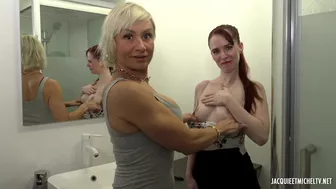Jacquie et Michel TV - Lesbian girls get surprised by big cock