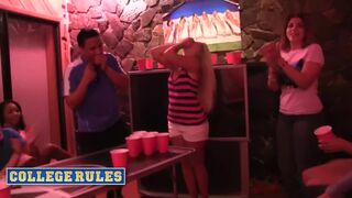 Collge Rules - Truth or dare!, Pong and face fucks College COMP
