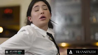 Trans Fixed - TRANSFIXED - Hot Caterer Khloe Kay Cums On Her New Coworker Jane Wilde's Pussy During Secret Affair