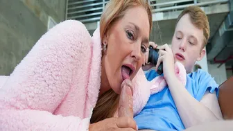 Stepmom Dress As A Bunny And Starts Making Love With Stepson