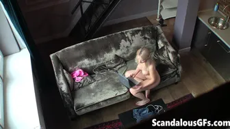Scandalous GFs - Clip Of My Hot Nude GF Leaving The Living Room With Her Laptop