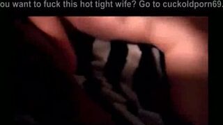 Hot wife squirts while watching porn