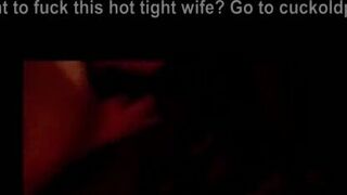 Hot wife squirts while watching porn