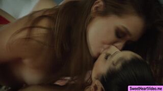 The two beautiful lesbians love rimjob sex