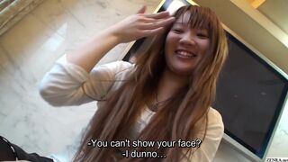 First time amateur Japanese gyaru strips clothing and makeup