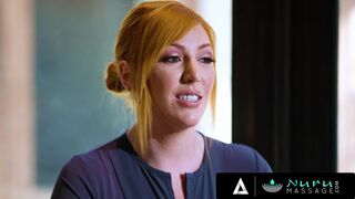 NURU MASSAGE - Big Boobies MILF Lauren Phillips Gets Her Redhead Pussy Banged By Her Client