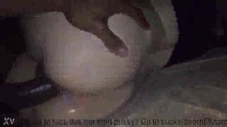 BBW Amateur with Huge pussy in BBC Interracial Video