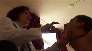 Face slapping and cigarette humiliation - Lady Kitty & Criss - MP4 Clip