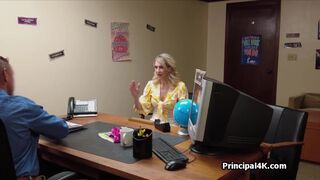 Mature wife ends up on principals desk fucked
